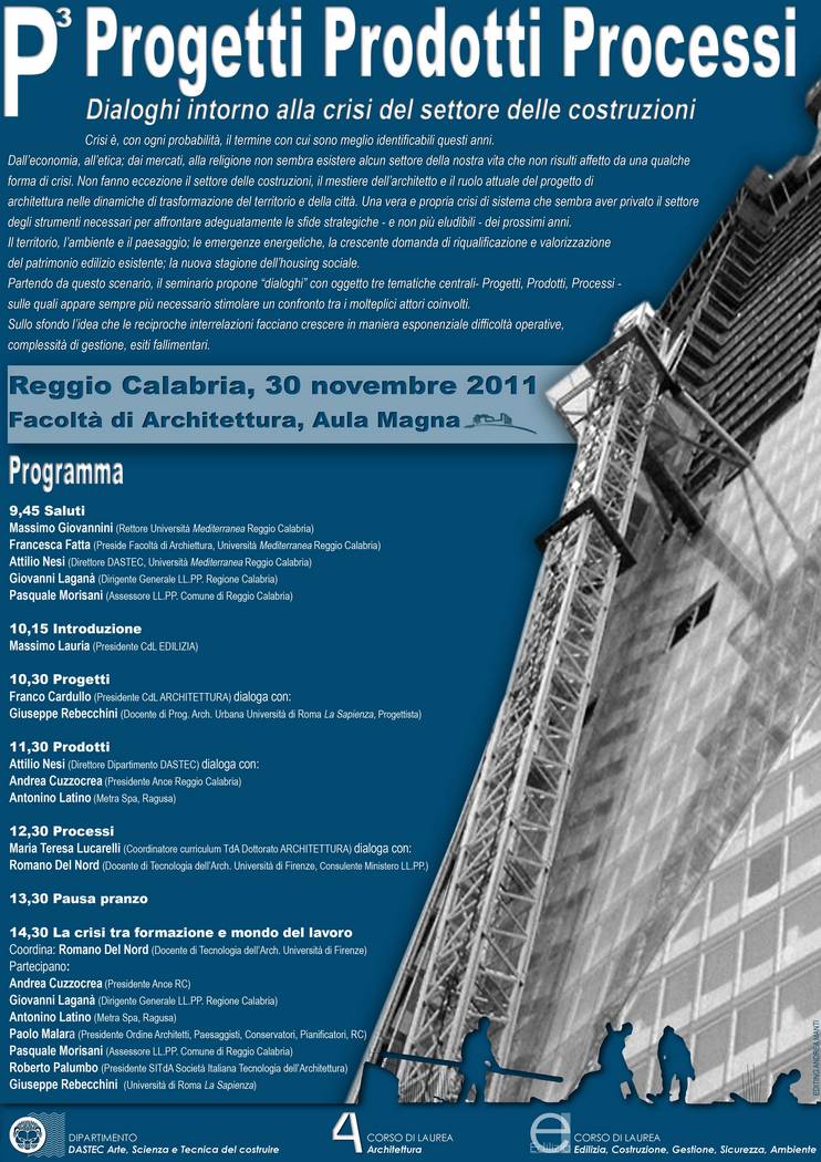 Dialoghi sulla crisi delle costruzioni P3